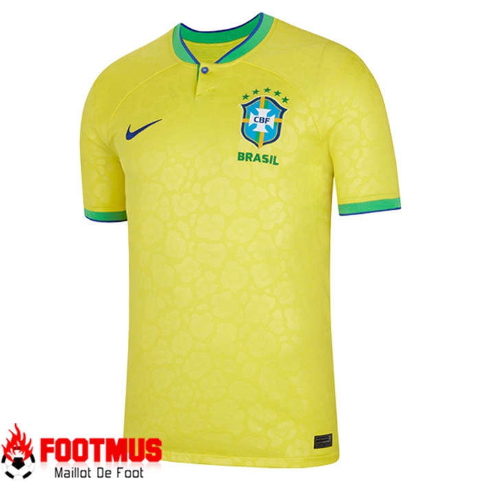 Nouveau Maillot de Foot Bresil Domicile Coupe du monde 2022