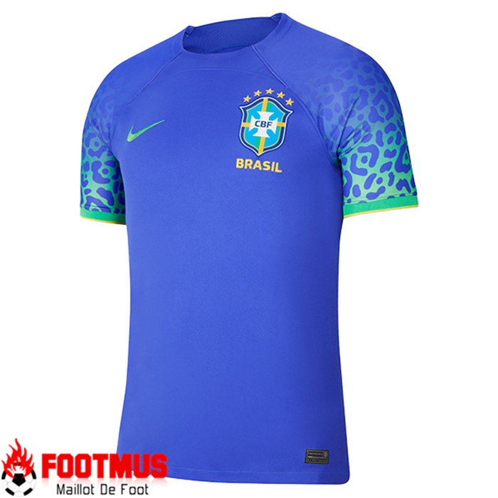 Nouveau Maillot de Foot Bresil Exterieur Coupe du monde 2022