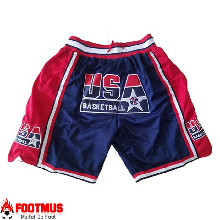 Shorts NBA Chicago Bulls Bleu