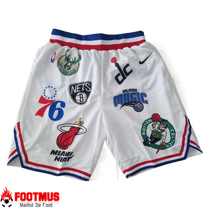 Shorts NBA Chicago Bulls Blanc