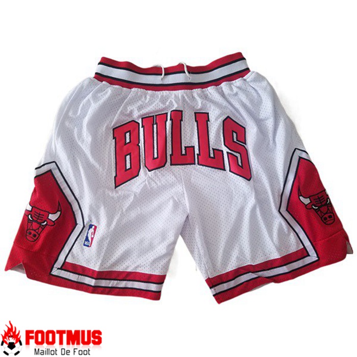 Shorts NBA Chicago Bulls Blanc