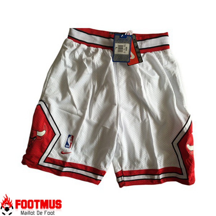 Shorts NBA Chicago Bulls Blanc