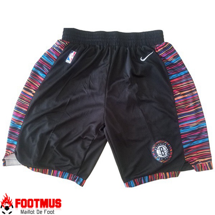 Site Fiable Shorts NBA Brooklyn Nets Noir Moins Cher