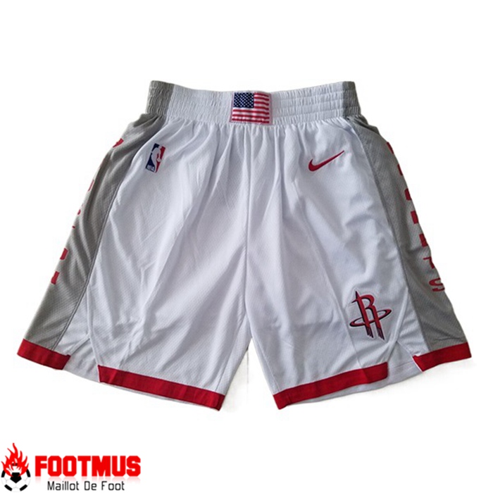 Shorts NBA Houston Rockets Blanc