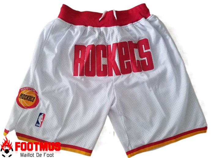 Shorts NBA Houston Rockets Blanc