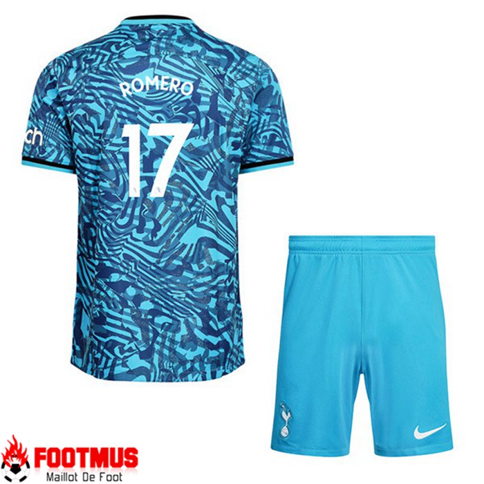 Maillot de Foot Tottenham Hotspur (ROMERO #17) Enfant Third 2022/2023