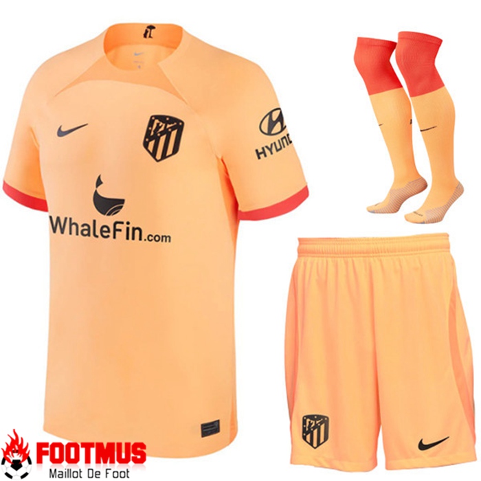 Ensemble Maillot Foot Atletico Madrid Third (Short + Chaussettes) 2022/2023