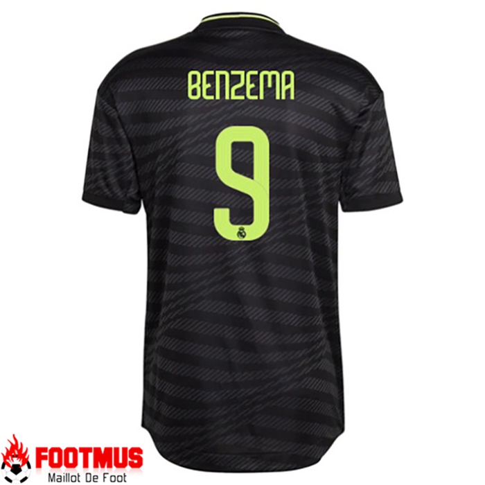Maillot de Foot Real Madrid (BENZEMA #9) 2022/2023 Third
