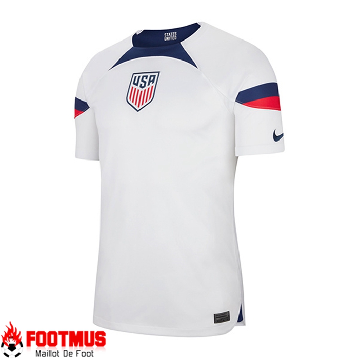 Nouveau Maillot de Foot Etats-Unis Domicile Coupe du monde 2022