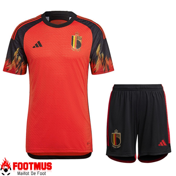 Ensemble Maillot Belgique Domicile + Short Coupe Du Monde 2022