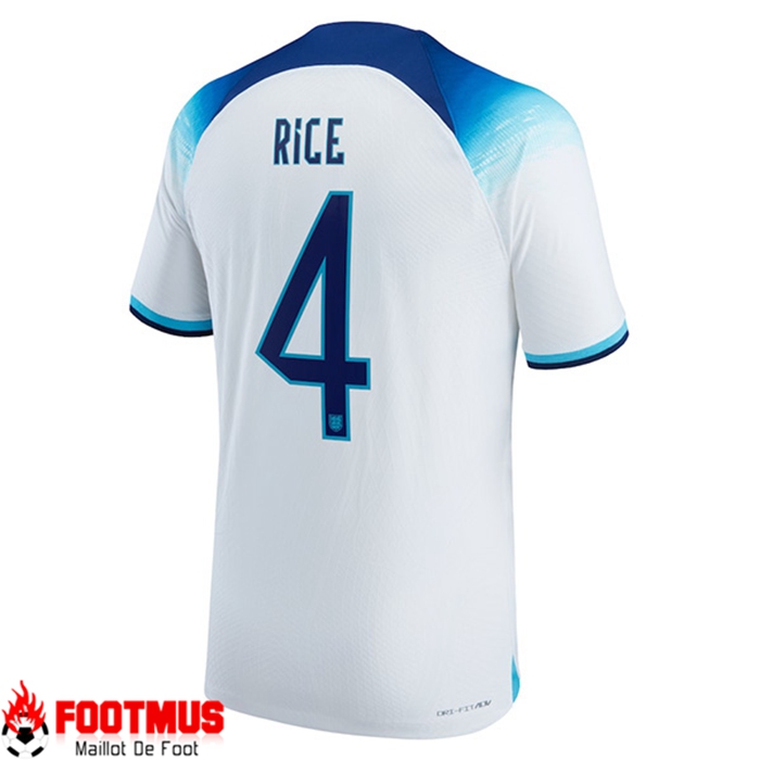 Maillot de Foot Angleterre (RICE #4) Coupe Du Monde 2022 Domicile