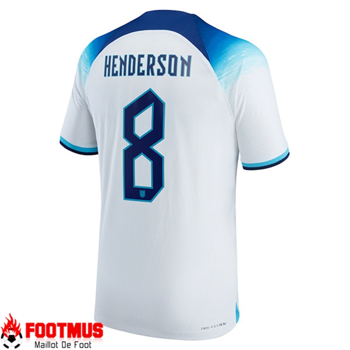 Maillot de Foot Angleterre (HENDERSON #8) Coupe Du Monde 2022 Domicile