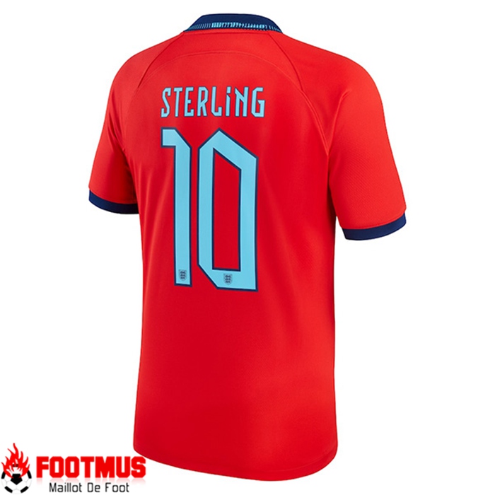 Maillot de Foot Angleterre (STERLING #10) Coupe Du Monde 2022 Exterieur