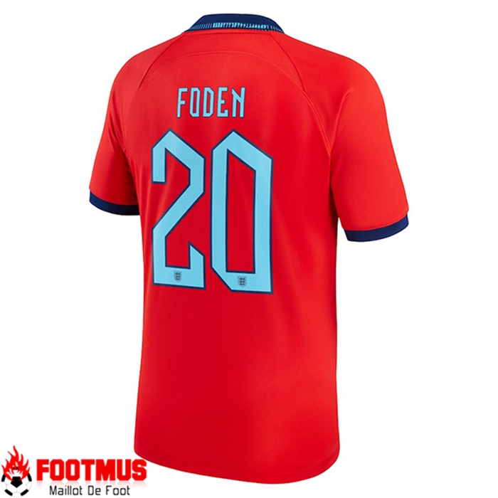 Maillot de Foot Angleterre (FODEN #20) Coupe Du Monde 2022 Exterieur