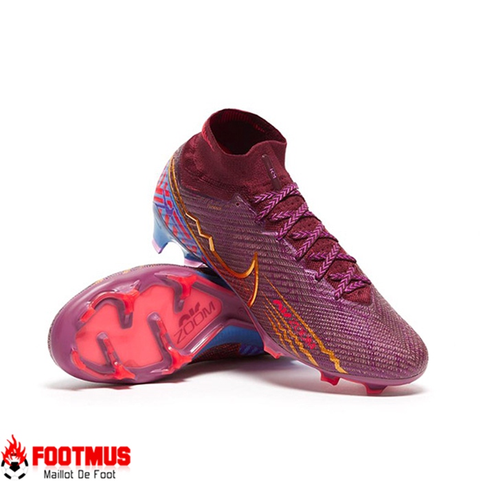 Nike Chaussures de Foot Air Zoom Mercurial Superfly IX Elite FG Pourpre