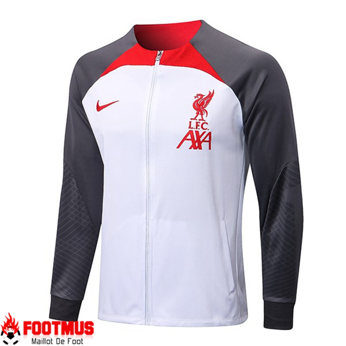 Veste Foot FC Liverpool Blanc/Gris 2022/2023