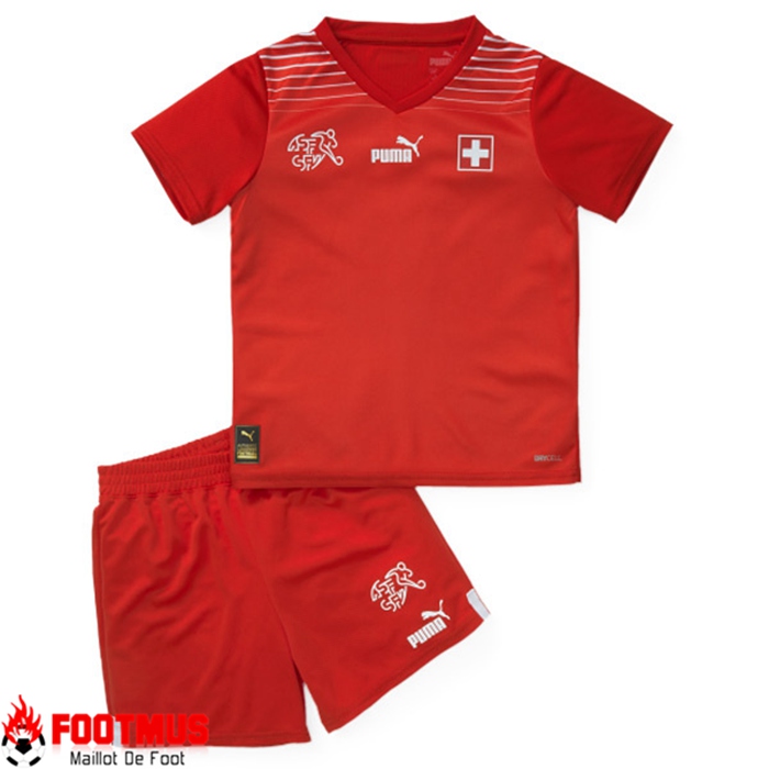 Nouveau Maillot de Foot Suisse Enfant Domicile 2022/2023