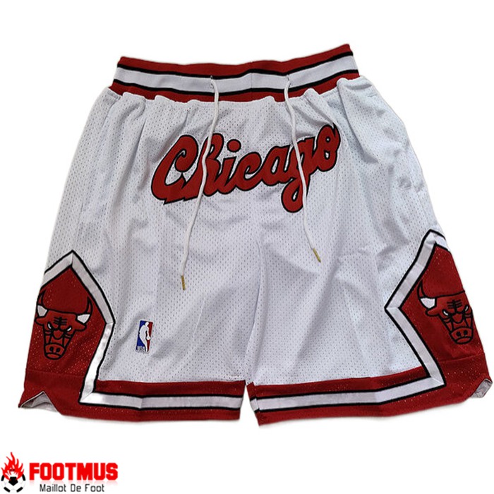 Shorts NBA Chicago Bulls Blanc