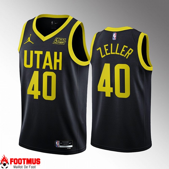 Jeu De Maillot Utah Jazz LEE 38 2022 23 Blanc Pas Cher