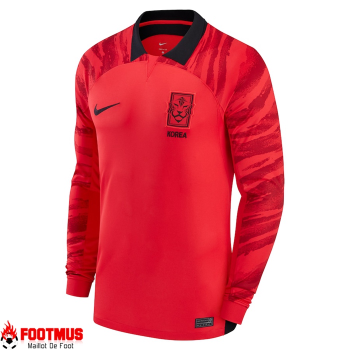 Nouveau Maillot Equipe Foot Corée du Sud Domicile Manches Longues 2022/2023