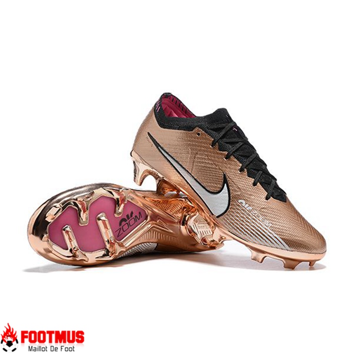 Nike Chaussures de Foot Air Zoom Mercurial Vapor XV Elite FG Doré