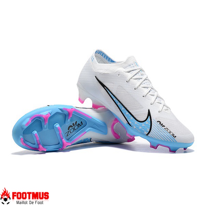 Nike Chaussures de Foot Air Zoom Mercurial Vapor XV Elite FG Blanc