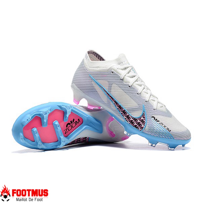 Nike Chaussures de Foot Air Zoom Mercurial Vapor XV Elite FG Blanc