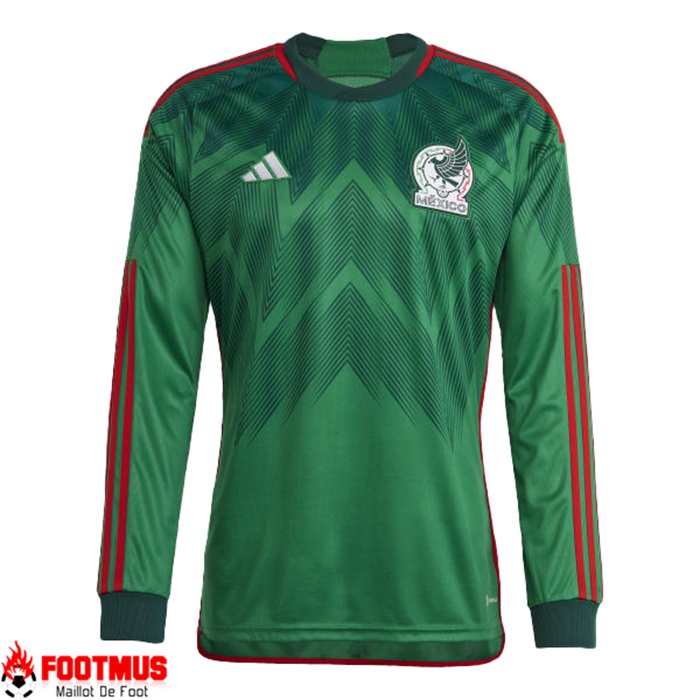 Nouveau Maillot de Foot Mexique Domicile Manches Longues Coupe du monde 2022