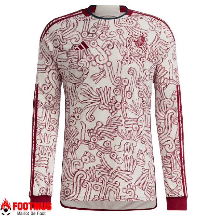 Nouveau Maillot de Foot Mexique Exterieur Manches Longues Coupe du monde 2022