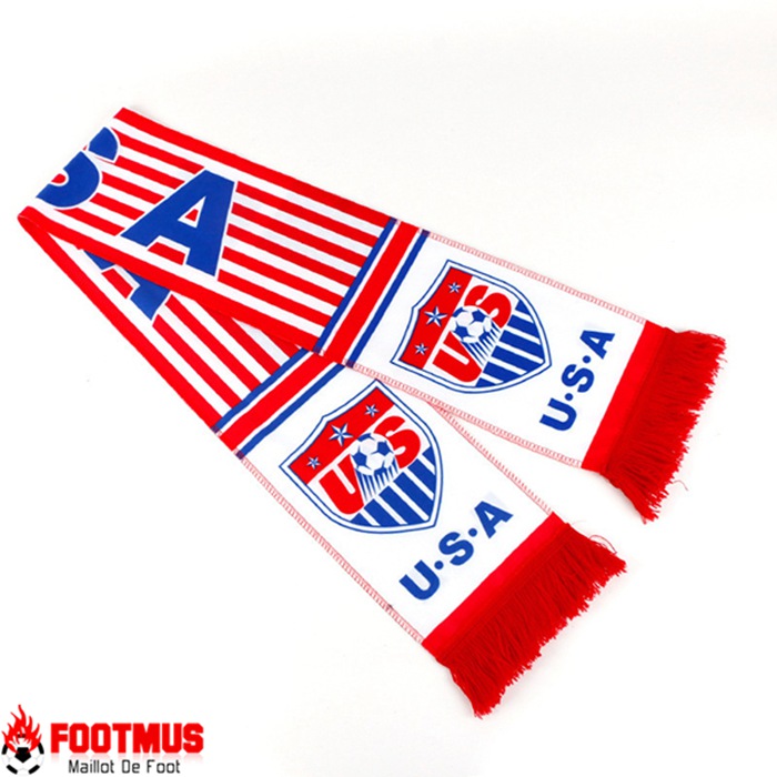 Nouveau Echarpes Coupe Du Monde 2022 Etats-Unis Rouge/Blanc/Bleu