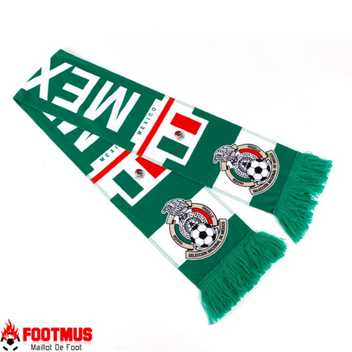 Nouveau Echarpes Coupe Du Monde 2022 Mexique Vert/Blanc