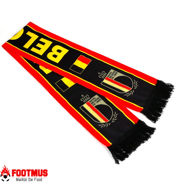 Nouveau Echarpes Coupe Du Monde 2022 Belgique Noir/Rouge/Jaune