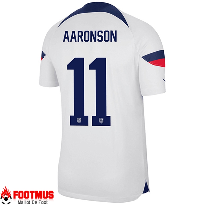 Maillot de Foot Etats-Unis (AARONSON #11) Coupe Du Monde 2022 Domicile