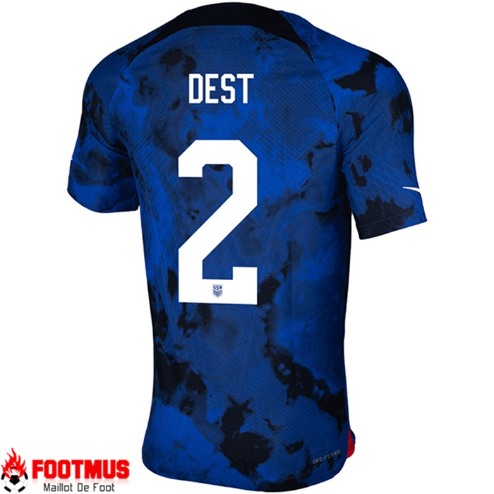 Maillot de Foot Etats-Unis (DEST #2) Coupe Du Monde 2022 Exterieur