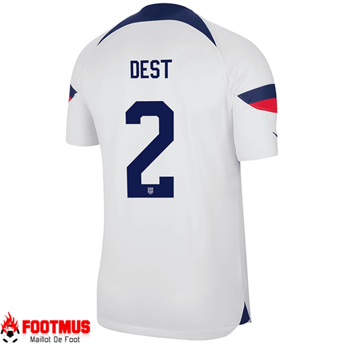 Maillot de Foot Etats-Unis (DEST #2) Coupe Du Monde 2022 Domicile