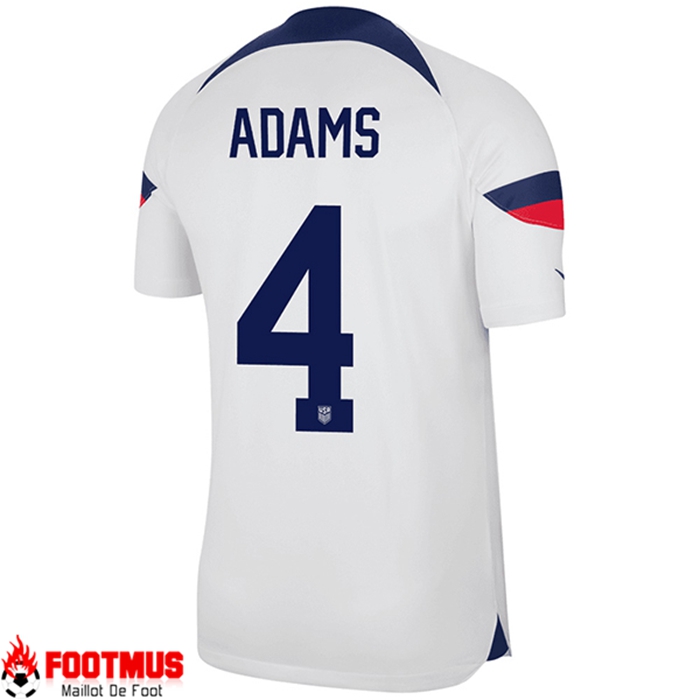 Maillot de Foot Etats-Unis (ADAMS #4) Coupe Du Monde 2022 Domicile