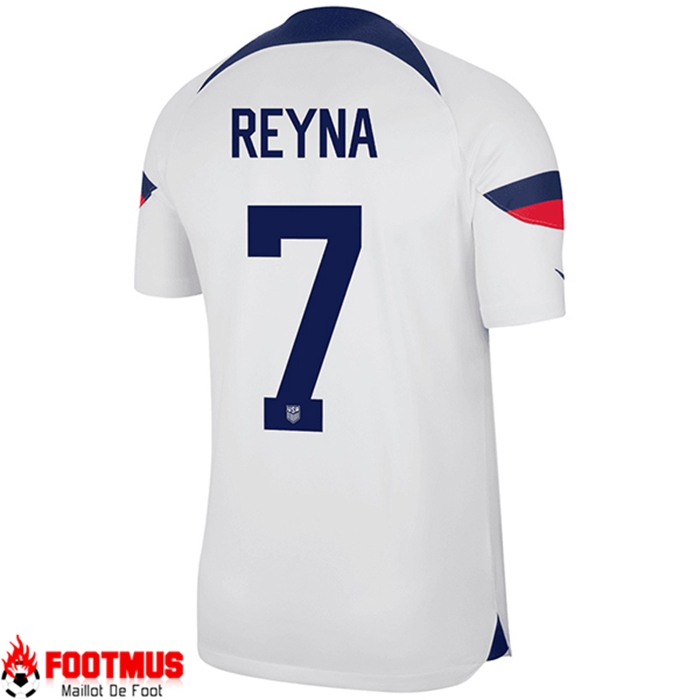 Maillot de Foot Etats-Unis (REYNA #7) Coupe Du Monde 2022 Domicile
