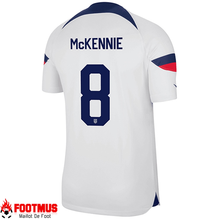 Maillot de Foot Etats-Unis (McKENNIE #8) Coupe Du Monde 2022 Domicile