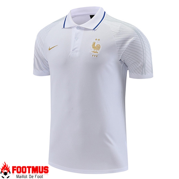 Polo Foot France Blanc 2022/2023 -02