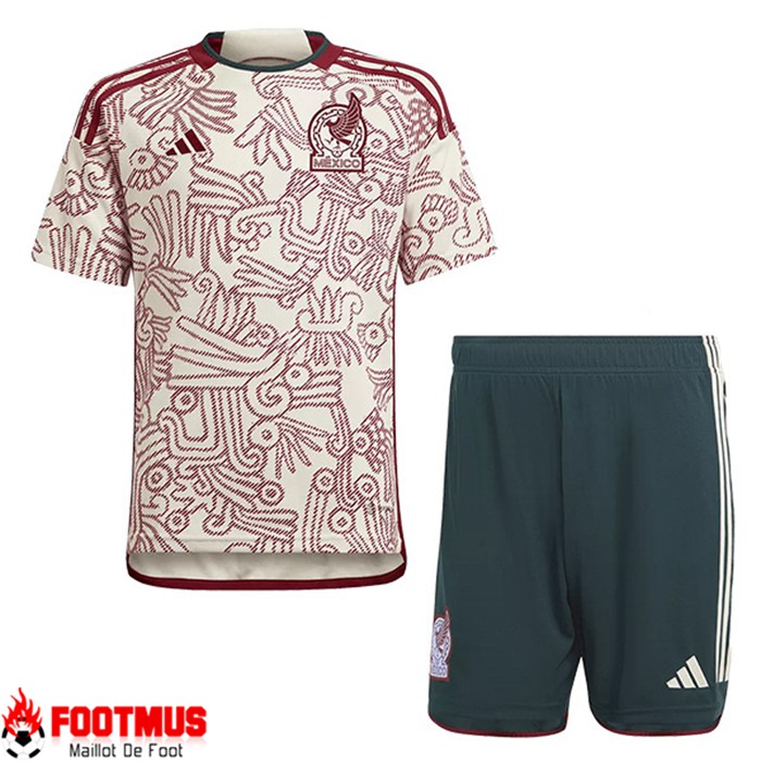 Maillot de Foot Mexique Enfant Exterieur Coupe Du Monde 2022
