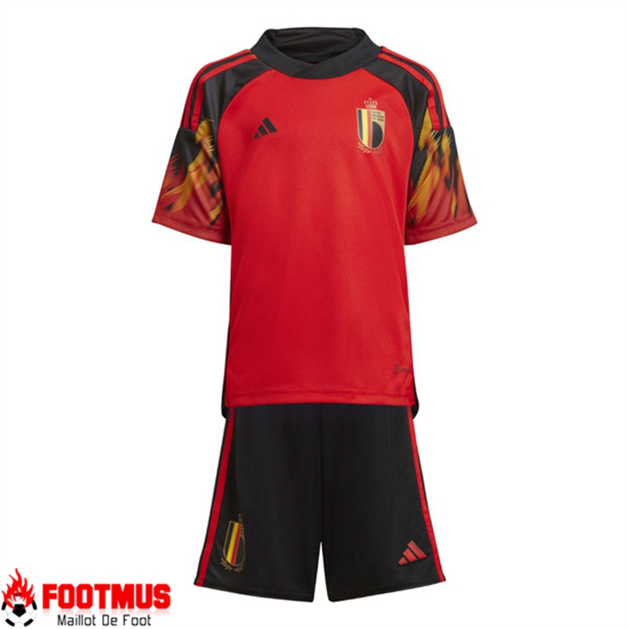 Maillot de Foot Belgique Enfant Domicile Coupe Du Monde 2022