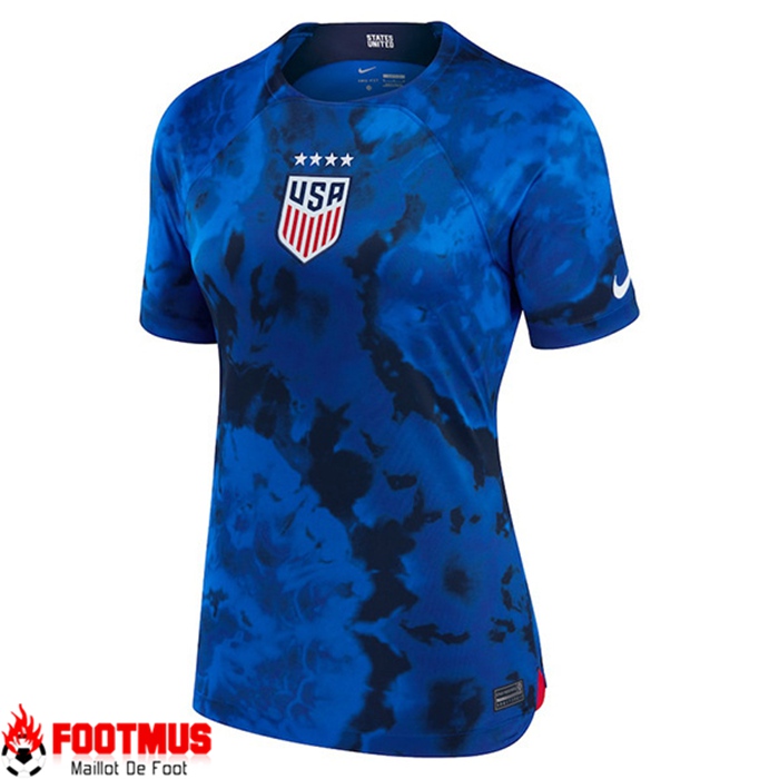 Maillot de Foot États-Unis Femme Exterieur Coupe Du Monde 2022