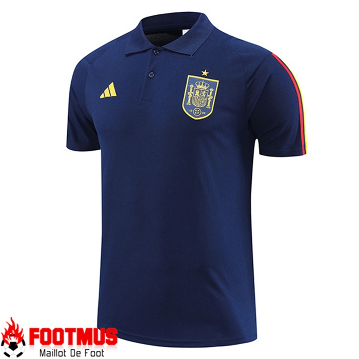 Polo Foot Espagne Bleu Marine 2022/2023