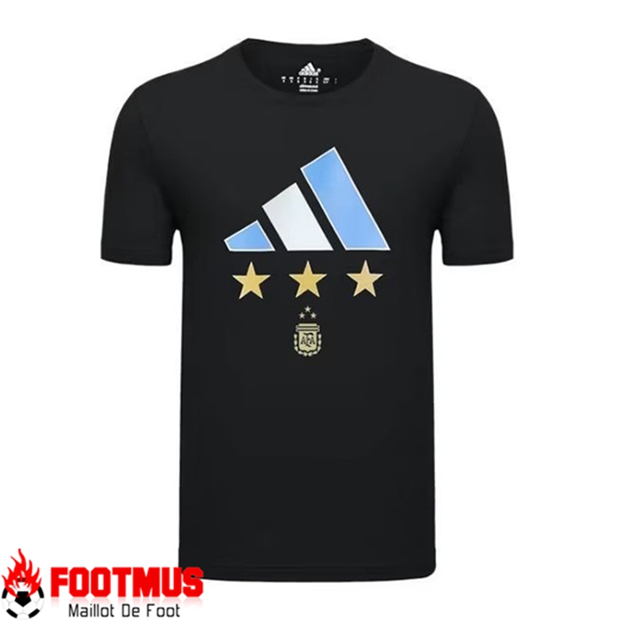 Training T-Shirts Argentin 3 Stars Noir 2022/2023