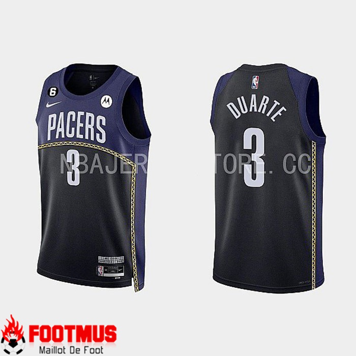 Maillot Indiana Pacers (DUARTE #3) 2022/23 Noir/Bleu