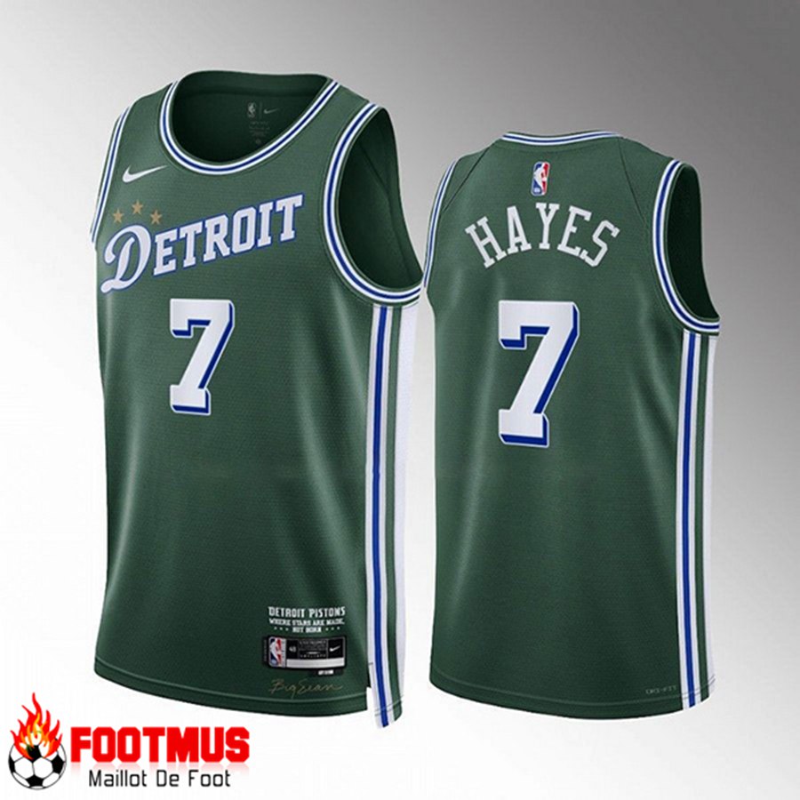 Maillot Detroit Pistons (HAYES #7) 2022/23 Vert