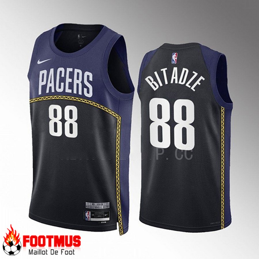Maillot Indiana Pacers (BITADZE #88) 2022/23 Noir/Bleu