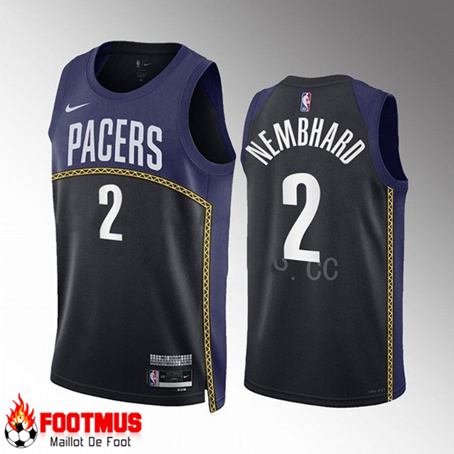 Maillot Indiana Pacers (NEMBHARD #2) 2022/23 Noir/Bleu