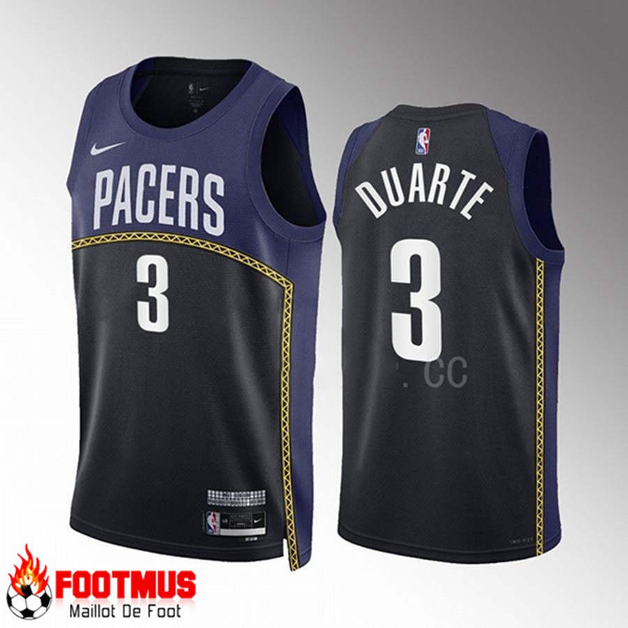 Maillot Indiana Pacers (DUARTE #3) 2022/23 Noir/Bleu