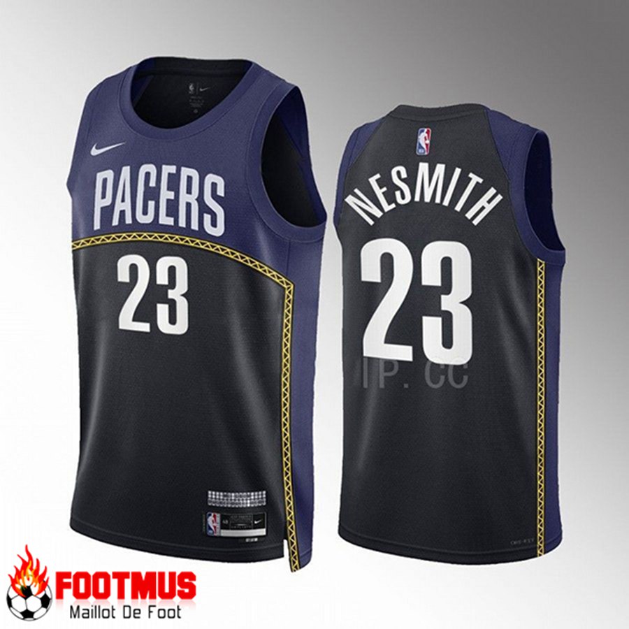 Maillot Indiana Pacers (NESMITH #23) 2022/23 Noir/Bleu